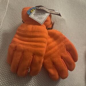 Grand Sierra Large Insulated Orange Gloves 40G Thinsulate Hunting Ski NWT
